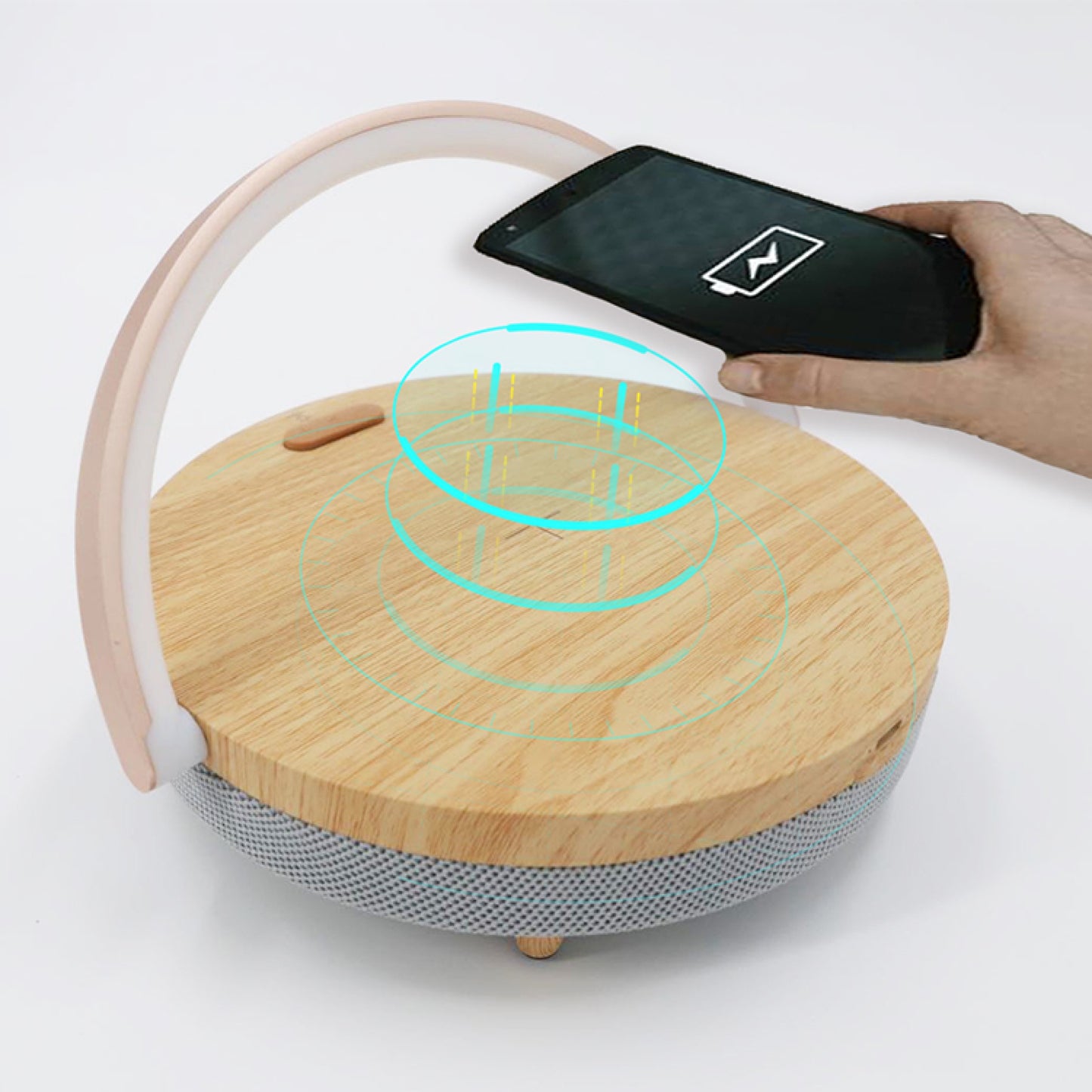 LED Lamp, portable speaker, wireless charger, lamp, 5.0 Bluetooth speaker, smart phone accessories, phone stand, smart products, charging pad, fast charger, charging station